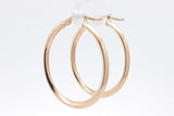18k Yellow Gold Hoops Earrings 2.6 Grams Eb0826olxsa