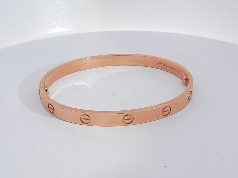 18k Rose Gold Cartier Love Bracelet 35 Grams Size 19 Aa0525lizxsa