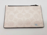 Coach Chalk White Signature Coated Canvas Zip Card Holder Pouch Do0926oxde