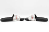 Givenchy Checkered Logo Pool Slides Size 40 Eb0724crdu