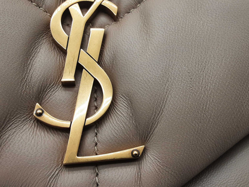 Yves Saint Laurent Ysl Loulou Beige Puffer Leather Shoulder Bag Do0925sxzde