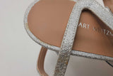 Stuart Weitzman Mariposa Glitter Leather Heels Size 7.5 Eb0526oxsa