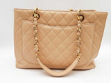 Chanel Grand Shopping Beige Quilted Cavier Leather Tote Bag Do0924lrxzde