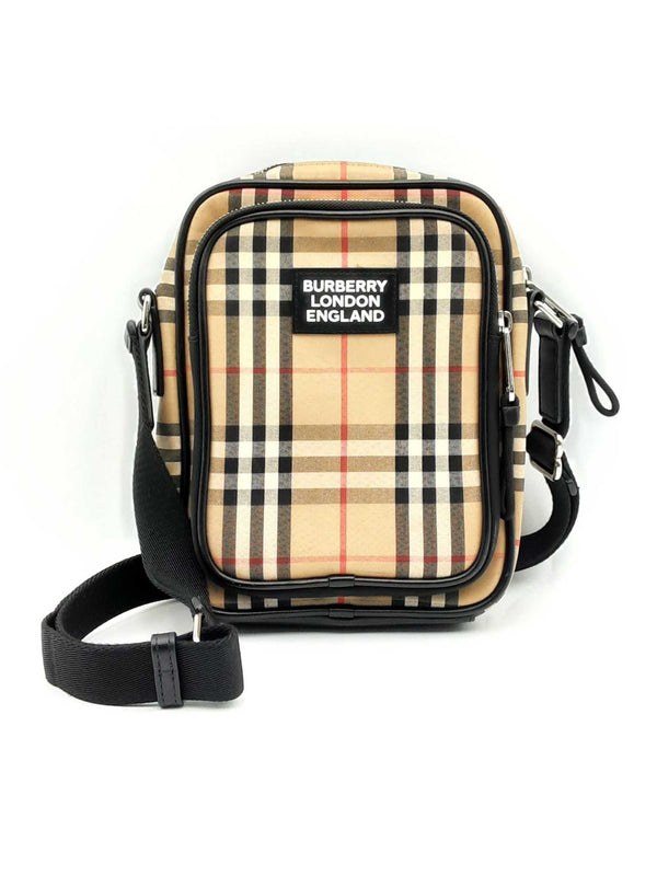 Burberry "Vintage Check" Messenger Bag In Archive Beige Fw0824crsa