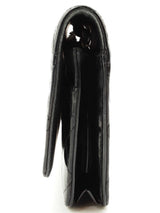 Chanel Wallet On Chain Black Quilted Patent Leather Crossbody Bag Do0825lpcrde