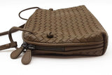 Bottega Veneta Nodini Intercciato Green Leather Crossbody Bag Eb0926pxzde