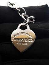 Tiffany & Co. Heart Tag & Peace Sign 925 Bracelet 36.1g 7.5 Inch Fw1026lzxdu