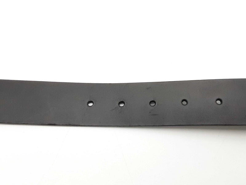 Gucci Gg Black Matte Leather Belt Size 95/38 Do0225lwxde