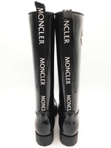 Moncler Ginger Stivale Black Rubber Tall Boots Size Eu 39 Do0225lcrde