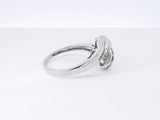 0.26 Cttw Diamond & 14k White Gold Swirl Ring 4 Grams Size 11 Fw0925lczdu9
