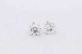 2.0cttw Lab Grown Diamond Stud Screwback Earrings 14k Yellow Gold 1.2g Eb326wcrsa