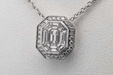 14k White Gold Diamond Pendant Necklace 4.4 Grams 17 Inch Eb0726pxzsa