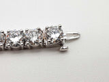 26.0 Cttw Lab Grown Diamonds 14k Wg 30.0g Tennis Bracelet 6.5 In Do0726rxzxde