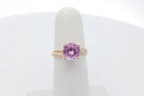 Pink Gemstone Ring In 10k Yellow Gold 2.8 Grams Size 5 Eb0926srsa
