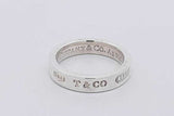 Tiffany & Co. 1837 Sterling Silver Band Ring 3.6 Grams Size 4 Eb0326lxzsa