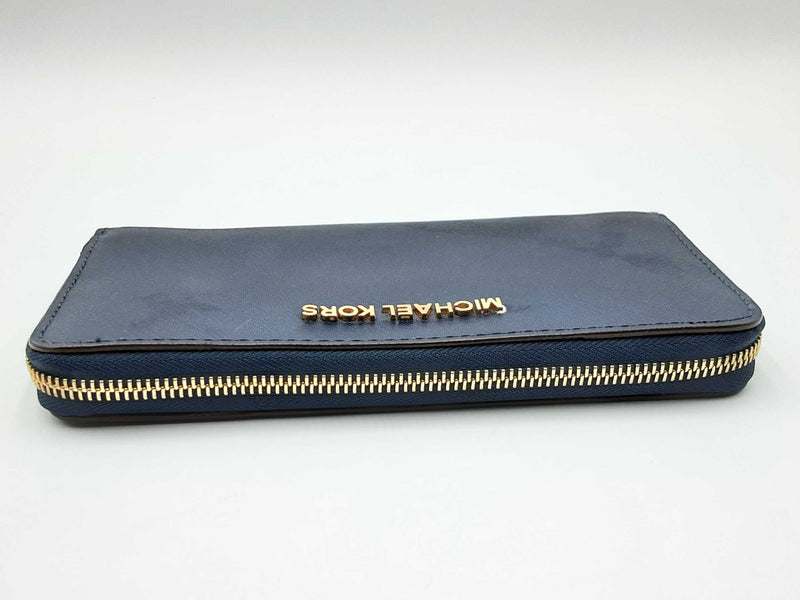 Michael Kors Jet Set Travel Continental Navy Wallet Eb0824oxdu