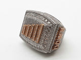 5.0 Cttw Lab Grown Diamonds 10k Two Tone Gold 49.0g Ring Size 9.5 Do1125plrrde