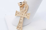 10k Yellow Gold Ankh Pendant 2.2 Grams Eb1024ixsa