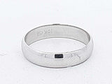 10k White Gold 2 Grams Plain Wedding Band Size 5 Aa0926crsa