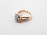 Keepsake 0.48 Cttw Diamond & 10k Gold Halo Ring 5.4 Grams Size 8.5 Fw0725orxdu
