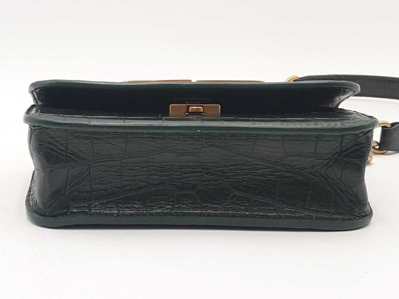 Balenciaga Xs Gossip Wallet Crossbody Bag Green Aa0825wzxsa