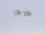 1.96 Cttw Diamond Stud Screwback Earrings 14k White Gold 1.4 Grams Aa0725ozxzsa