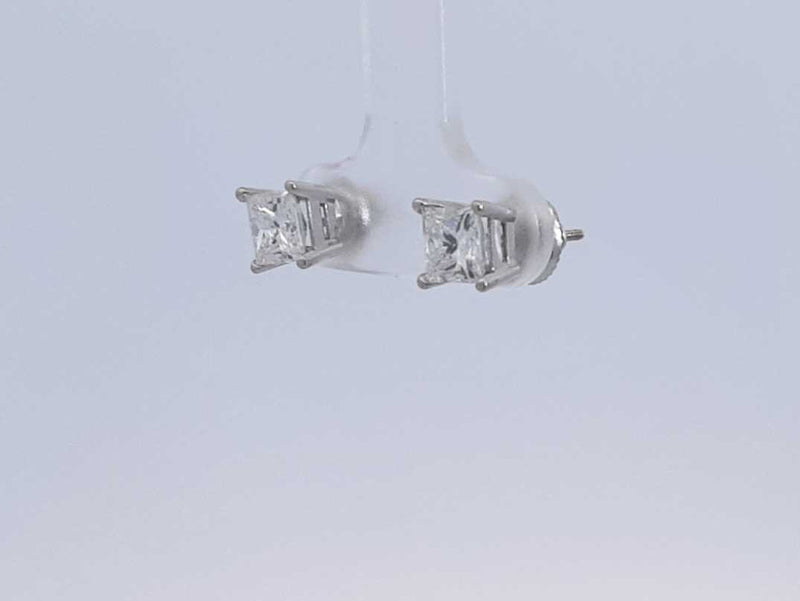 1.96 Cttw Diamond Stud Screwback Earrings 14k White Gold 1.4 Grams Aa0725ozxzsa
