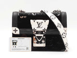 Louis Vuitton Wynwood Shoulder Bag In Black Monogram Vernis Leather & White Monogram Coated Canvas Fw0726rzxdu