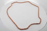 10k Rose Gold Rope Chain Necklace 22 Grams 20 Inch Eb0226exzsa