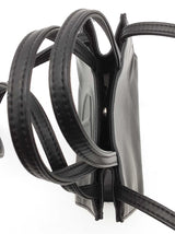 Telfar Black Vegan Leather Mini Shopping Tote Bag Do0726orde