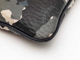 Mcm Wrist Pouch In Visetos Camo Floral Coated Canvas Fw1225lzxdu