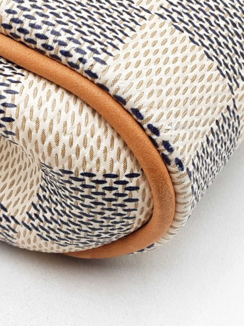 Louis Vuitton Eva Convertible Clutch In Damier Azur Coated Canvas Fw1125wordu