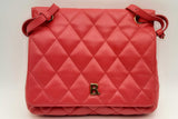 Balenciaga Quilted Red Leather Touch B. Shoulder Bag Eb1024wrxsa