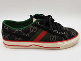 Gucci 606110 Tennis 1977 Black Gg Jacquard Denim Shoes Size Eu 35.5 Do0825lxzde