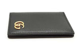 Gucci Black Leather Card Case Wallet Eb0926lcrde