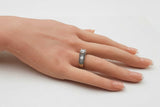 1.56 Cttw Diamond & 18k White Gold Engagement Ring 5.9 Grams Size 6 Fw0225lixzdu