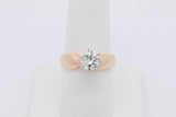 1.05ctw Diamond Solitaire Ring 14k Yellow Gold 6.2 Grams Size 7.25 Eb0325lsxzsa