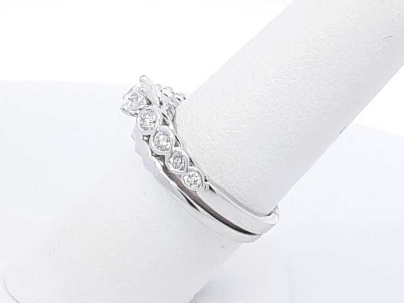 0.91ctw Diamond Wedding Set In 14k White Gold 5.8 Grams Size 7 Eb0925wrxdu