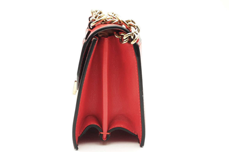 Christian Louboutin Elias Red Leather Shoulder Bag Eb0924pxzsa