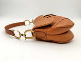 Christian Dior Saddle Bag Brown Leather Hand Bag Fw1124llxzsa