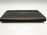 Miu Miu Black Leather Clutch Wallet Do0125loxde