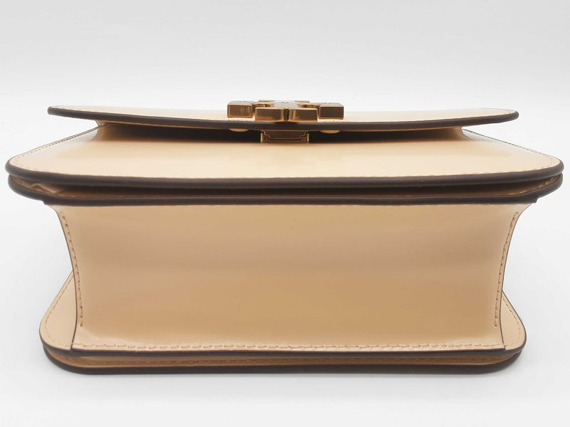 Tory Burch Eleanor Spazzolato Os Vanilla Beige Leather Shoulder Bag Do0525lxzde