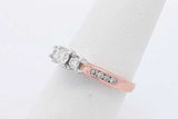 0.43cttw Diamond Ring In 14k Rose Gold 2.8 Grams Size 7 Eb0426opxdu
