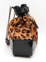 Dolce & Gabbana Miss Silky Leopard Print Calf Hair & Leather Satchel Eb0226lxzdu
