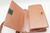 Chanel Quilted Iridescent Pink Leather Boy Bag Eb0526oxerde