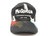 Alexander Mcqueen Watercolor Graffiti Baseball Cap Sd0726lorde