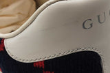 Gucci Ace Navy Blue Terry Cloth & Red Gg Sneakers Size 13f Eb1225oxzde
