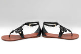 Tory Burch Leather Flat Sandals Size 8 Eb0924rxdu