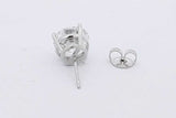 4.07ctw Lab Grown Diamond Single Stud Earring In 14k White Gold 1.9g Eb1225crxsa