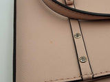 Kate Spade New York Pink Saffiano Leather Laurel Way Jeweled Hadlee Satchel Bag Eb1125rxsa